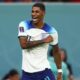 Marcus Rashford con la maglia dell'Inghilterra