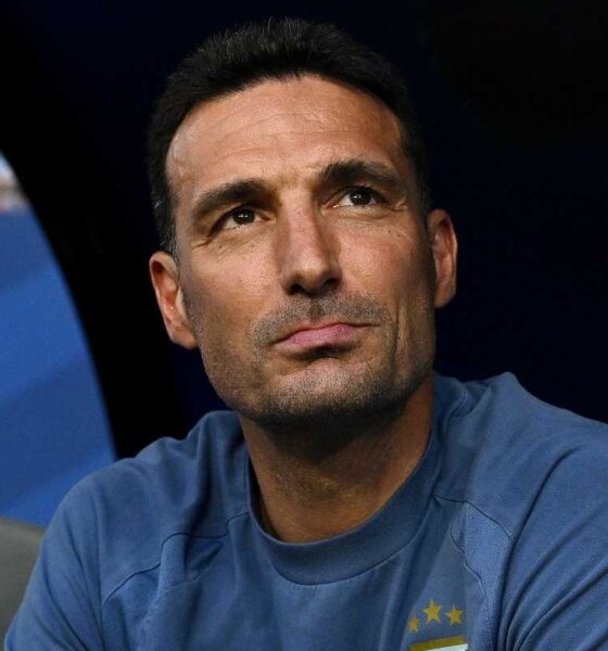 Scaloni durante Argentina Capo Verde