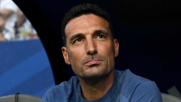 Scaloni durante Argentina Capo Verde