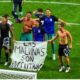 Striscione Malvinas