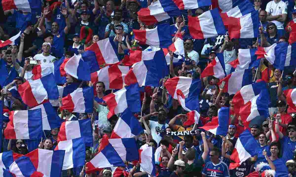 Tifosi francia per calcio