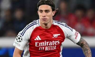 Riccardo Calafiori, difensore dell'Arsenal