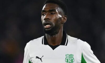 Alieu Fadera con la maglia del Sassuolo