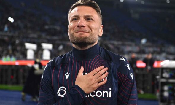 Immobile saluta i suoi ex tifosi al termine di Lazio Bologna