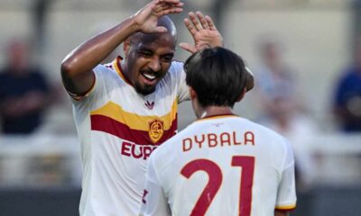 Malen Dybala Lecce Roma per calcio