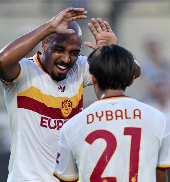 Malen Dybala Lecce Roma per calcio