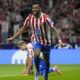 Nico Gonzalez esulta dopo un gol con l'Atletico Madrid
