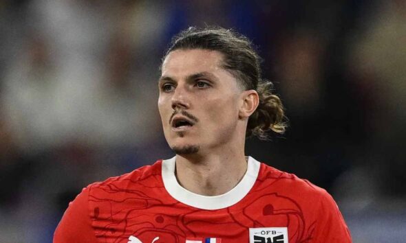 Maarcel Sabitzer con la maglia dell'Austria
