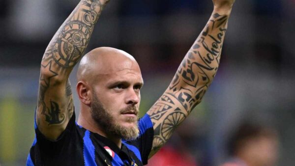 Dimarco Inter Napoli (2) per calcio