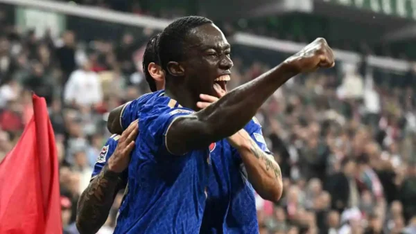 Kayode esultanza Turchia Italia per calcio