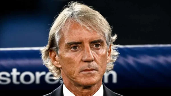 Mancini durante Italia Belgio