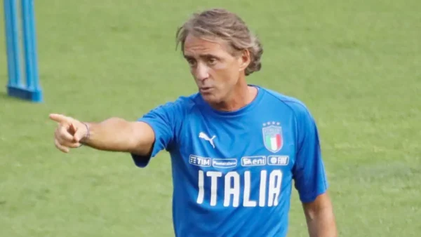 Mancini allenamento Italia per calcio