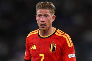 Kevin De Bruyne durante Italia Belgio