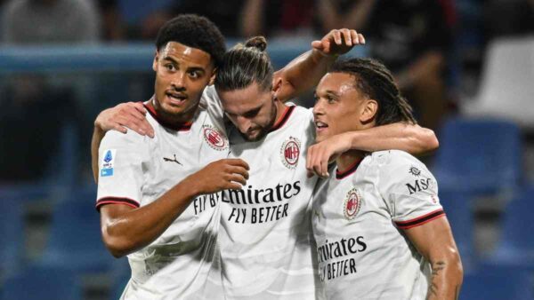 Esultanza Sassuolo Milan per calcio