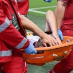 Gabbia infortunio barella per calcio