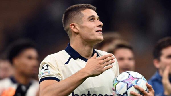 Tresoldi pallone Inter Bruges per calcio