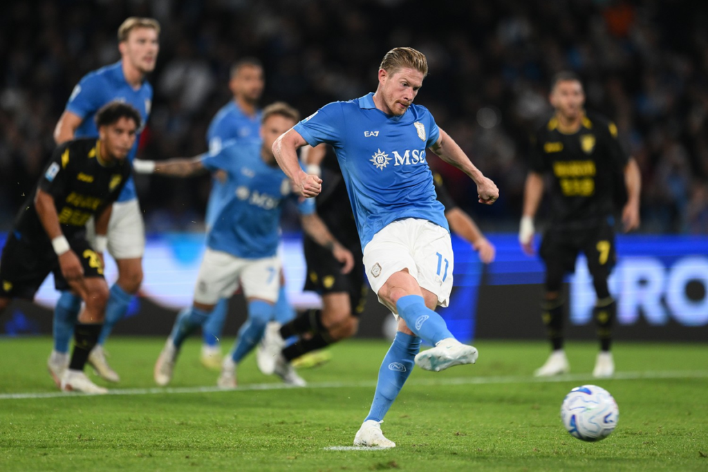 De bruyne hojlund napoli frosinone