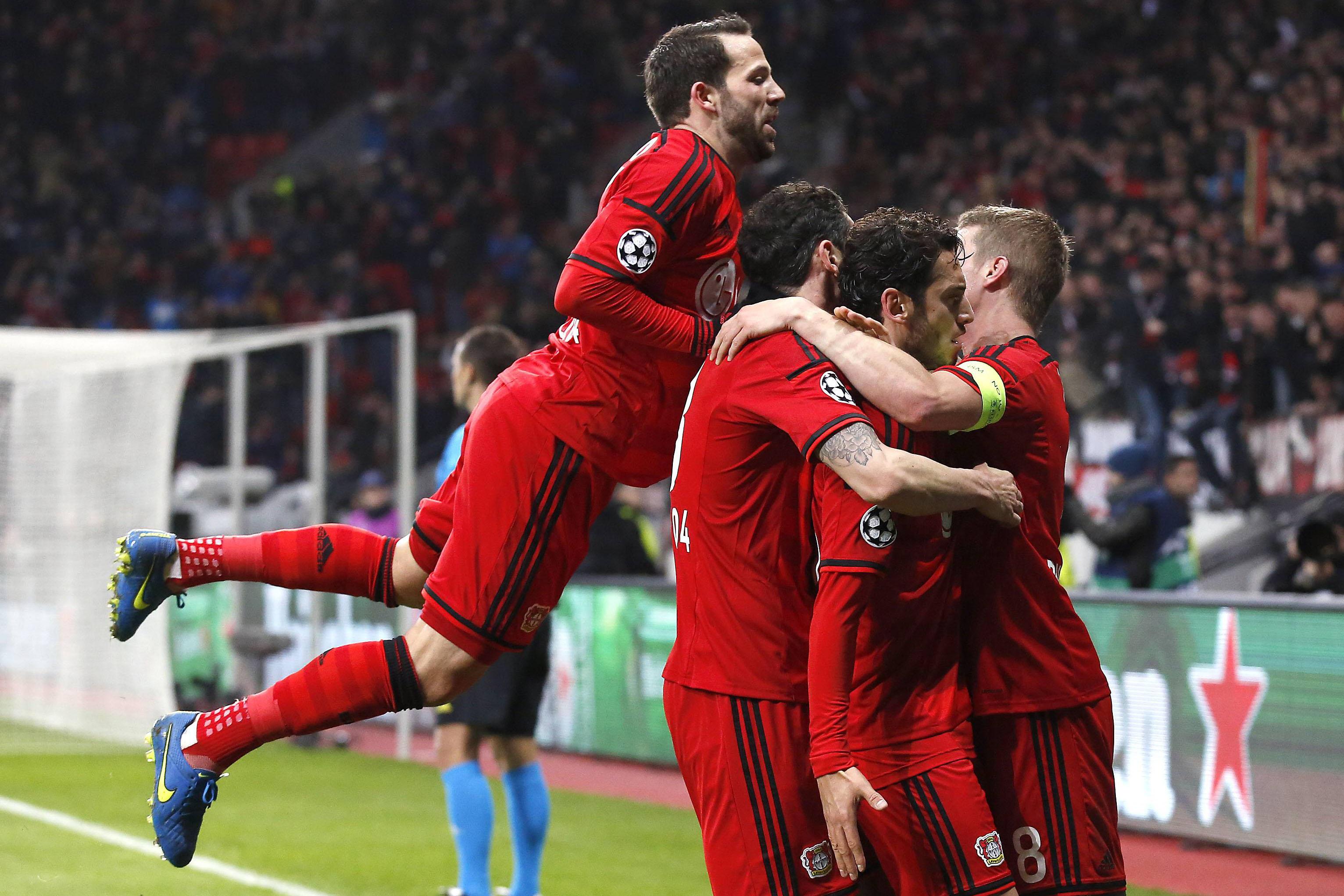 bayer leverkusen esulta champions league febbraio 2015 ifa