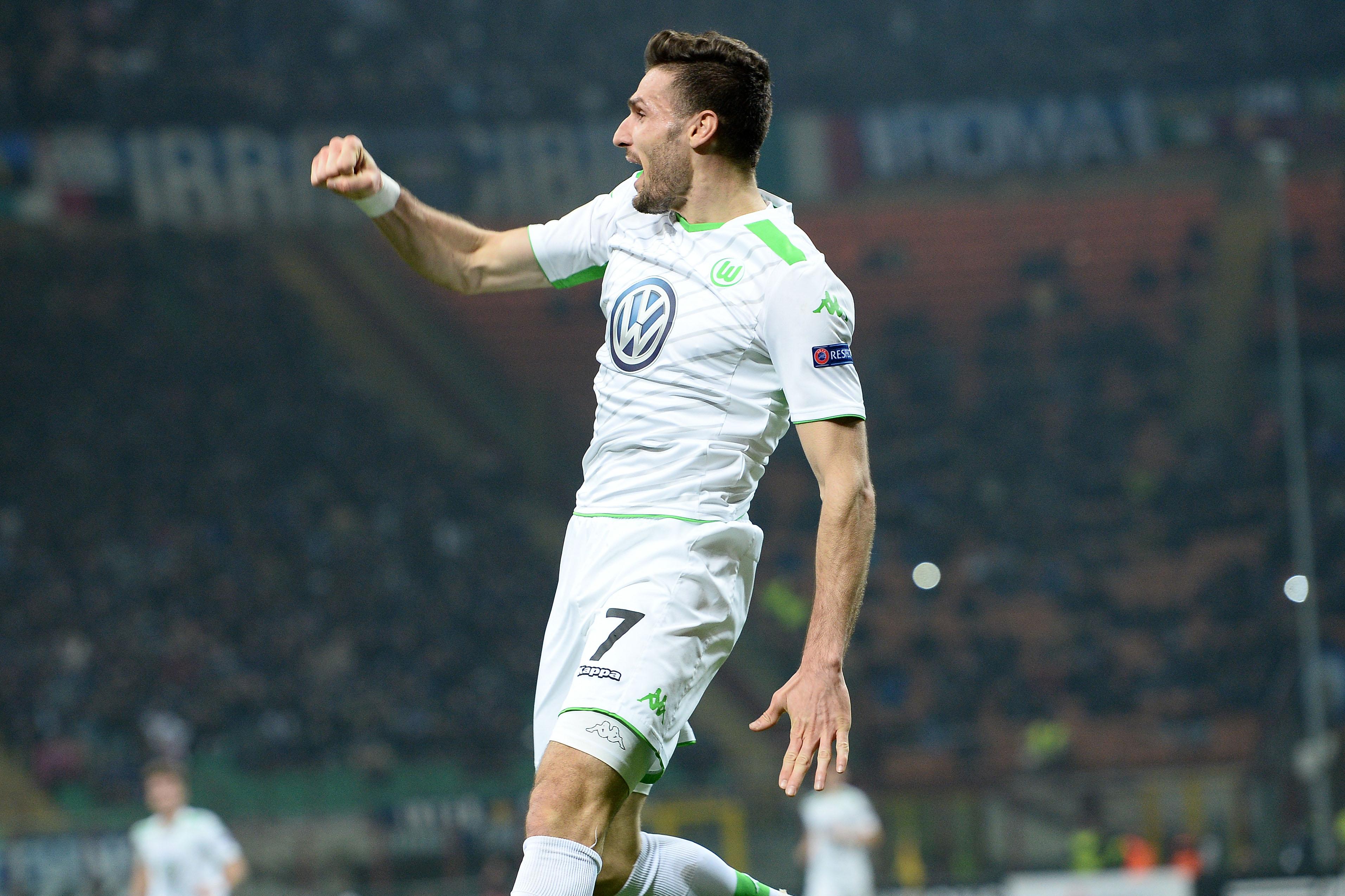 caligiuri esulta wolfsburg away europa league marzo 2015 ifa