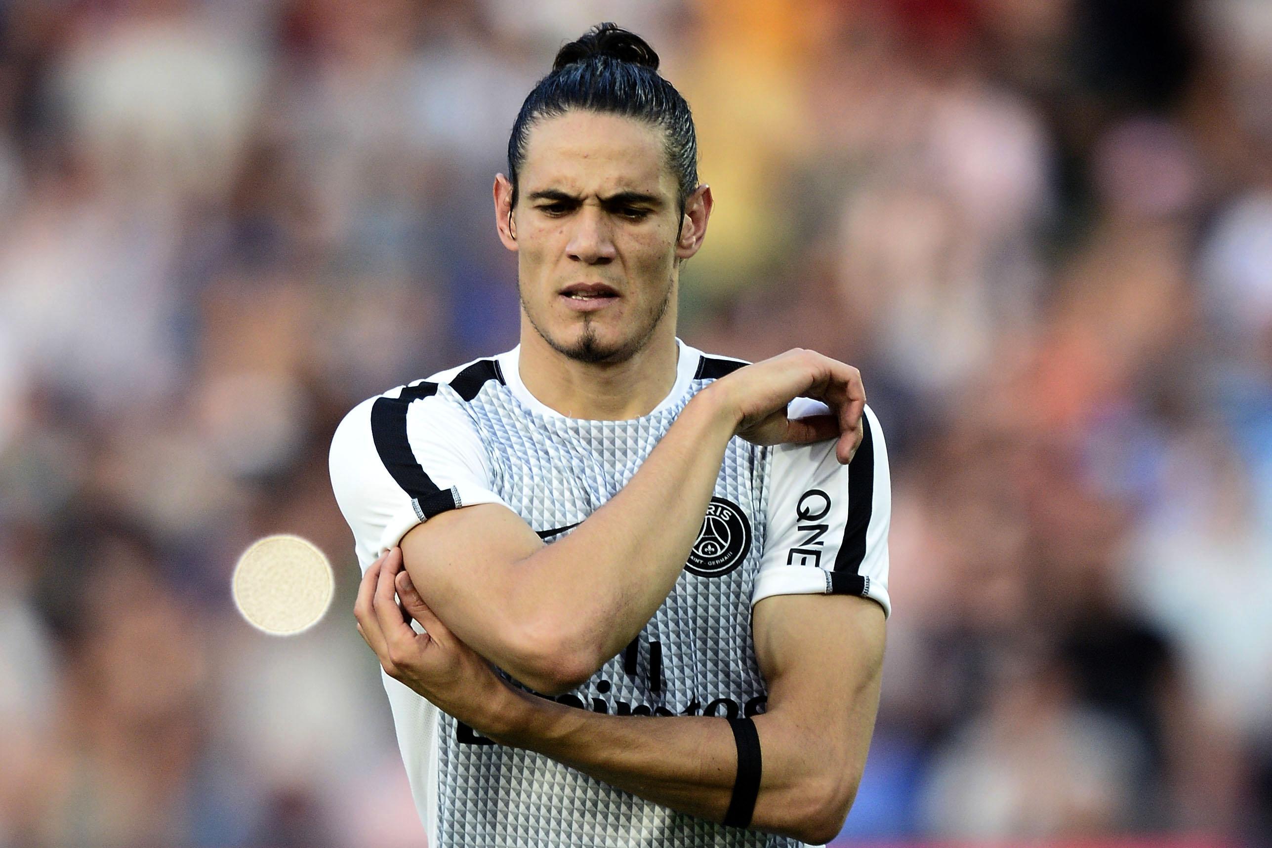 cavani riscaldamento psg agosto 2014 ifa