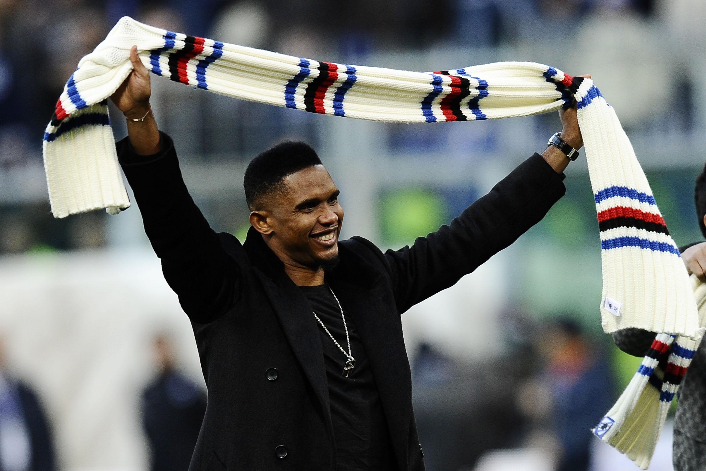 etoo presentazione sampdoria gennaio 2015 ifa