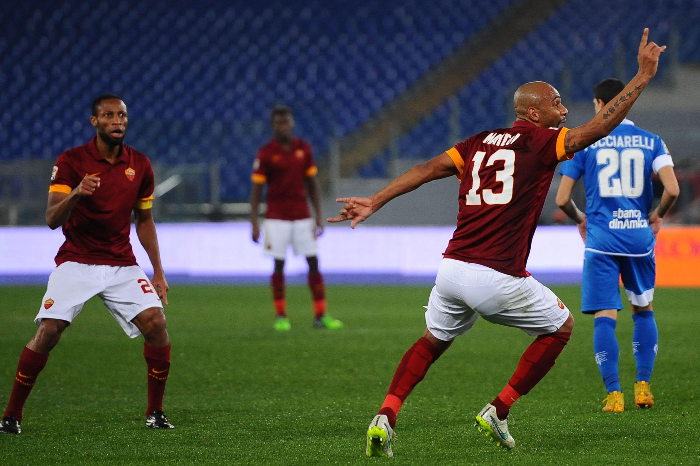 maicon esulta roma febbraio 2015 ifa