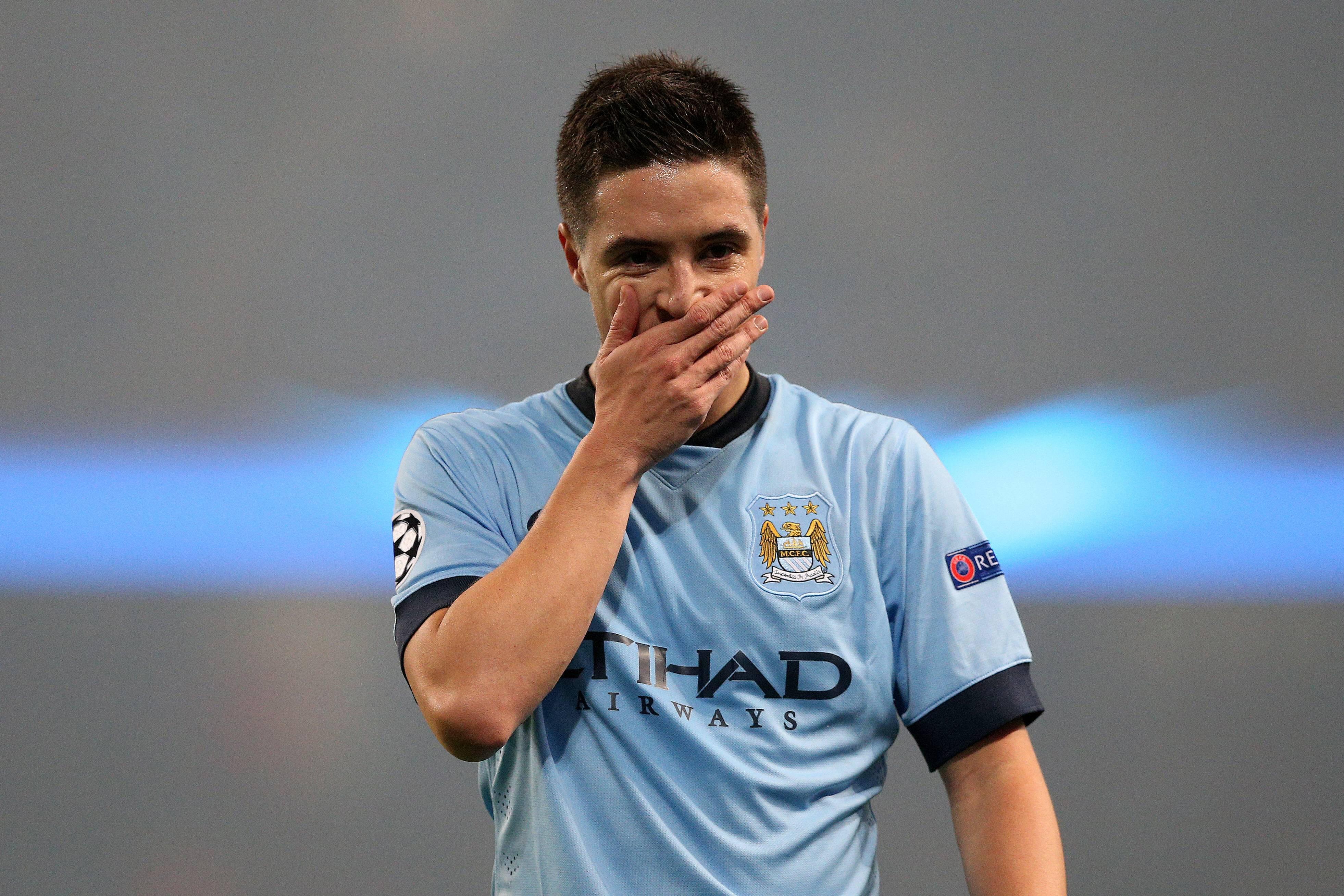 nasri desolato manchester city champions league novembre 2014 ifa