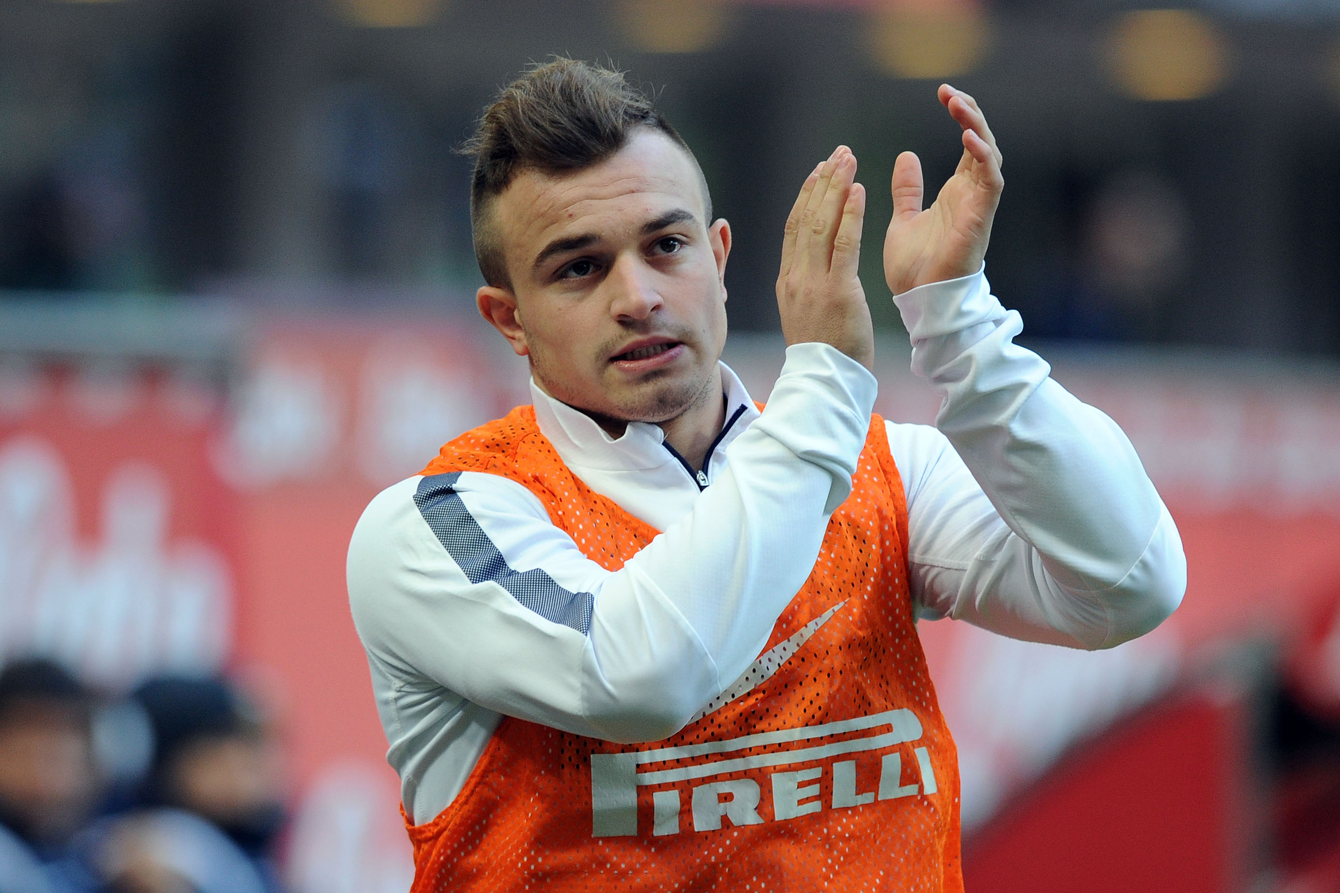 shaqiri riscadamento inter gennaio 2015 ifa