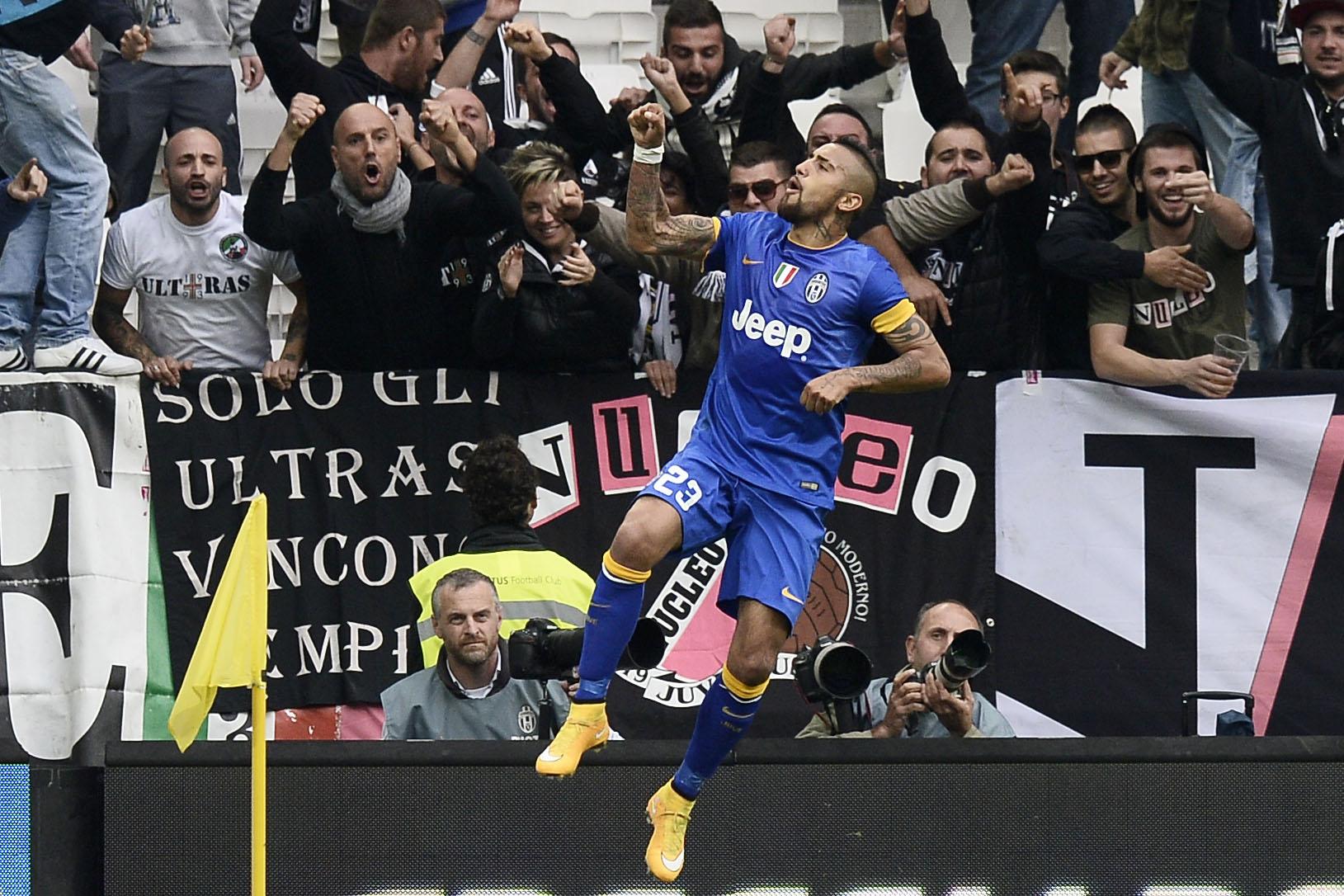 vidal esulta juventus away ottobre 2014 ifa