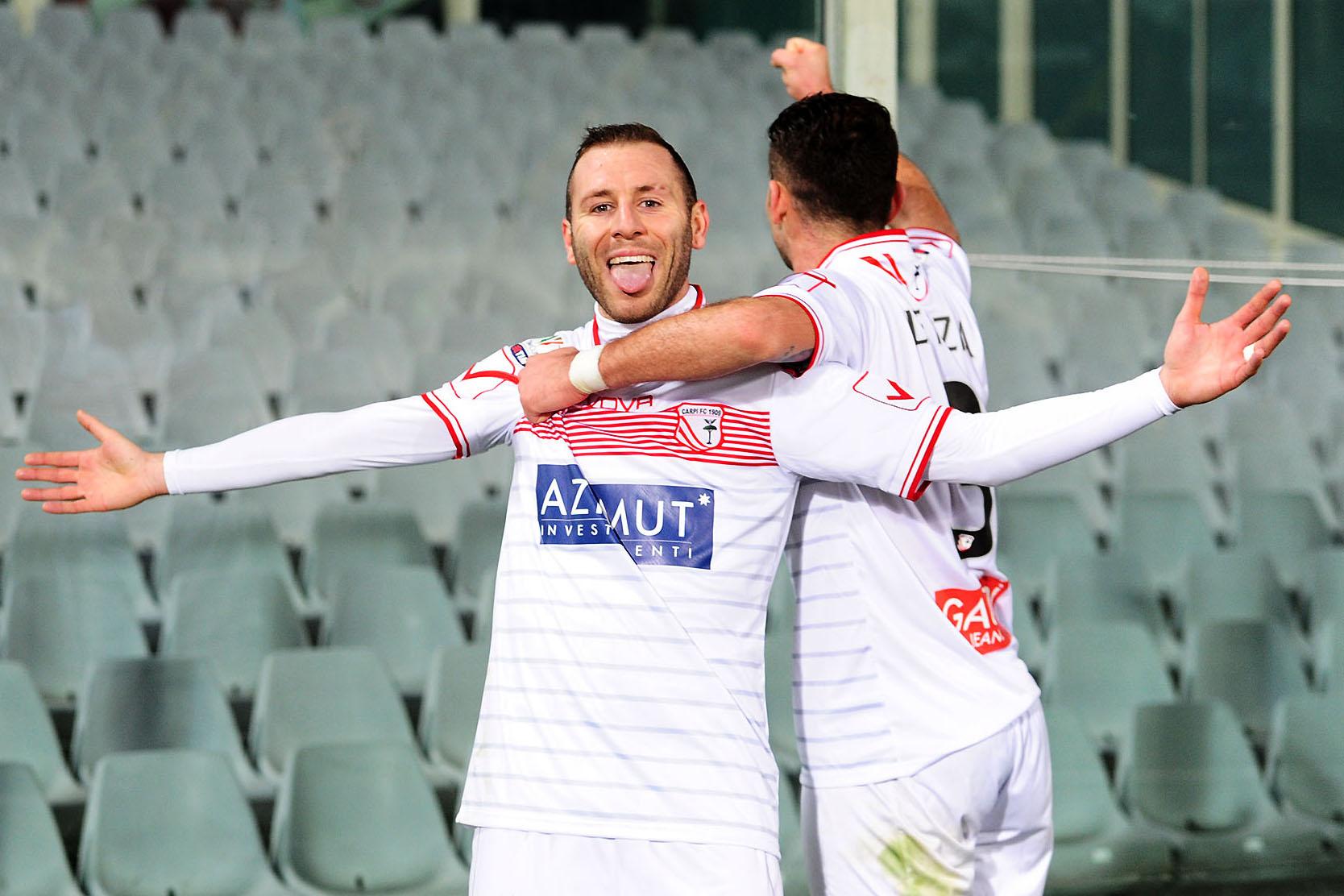 di gaudio esulta bis carpi dicembre 2015 ifa