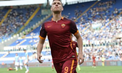dzeko esulta bis roma aprile 2016 ifa