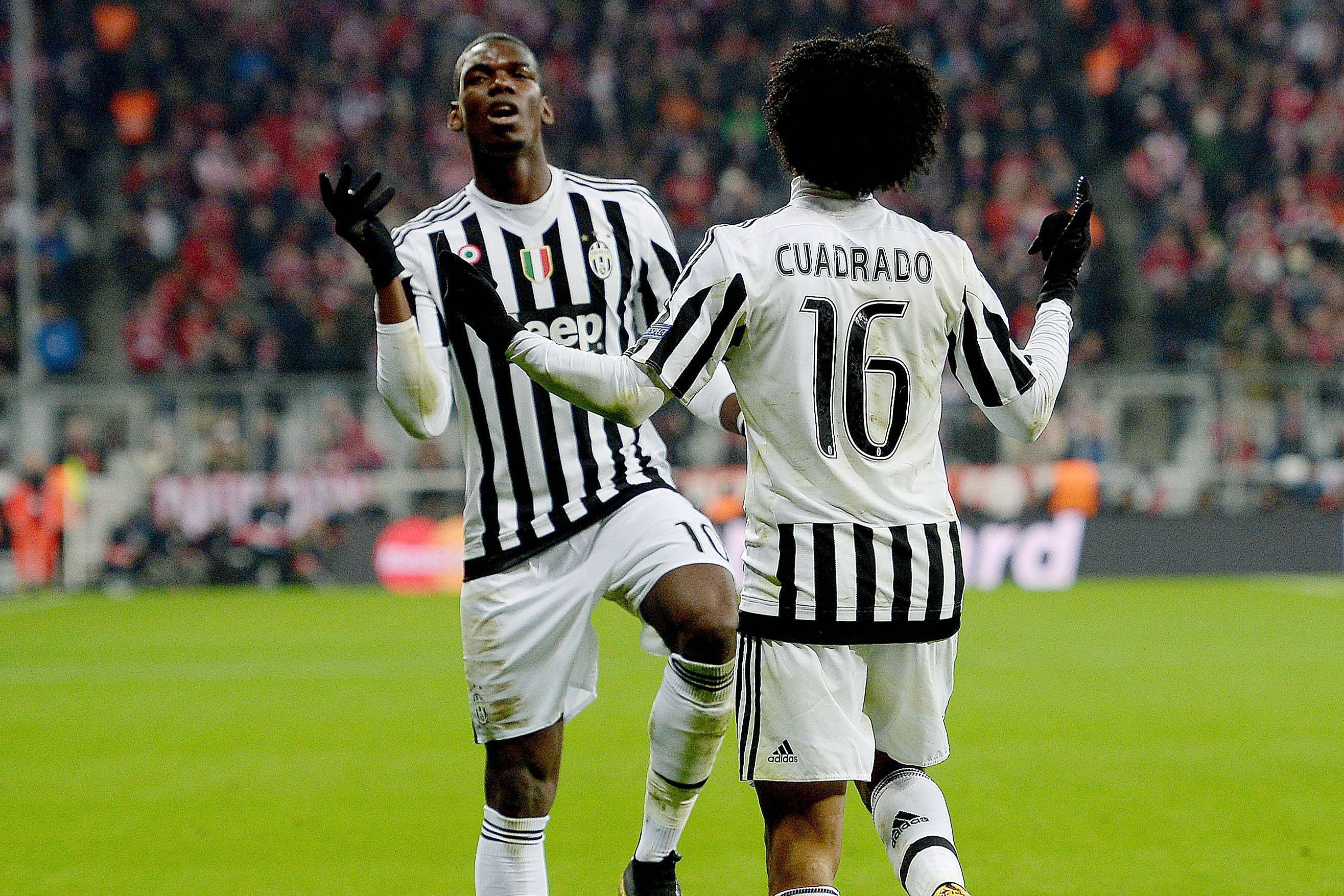 pogba cuadrado esultano juventus champions league marzo 2016 ifa