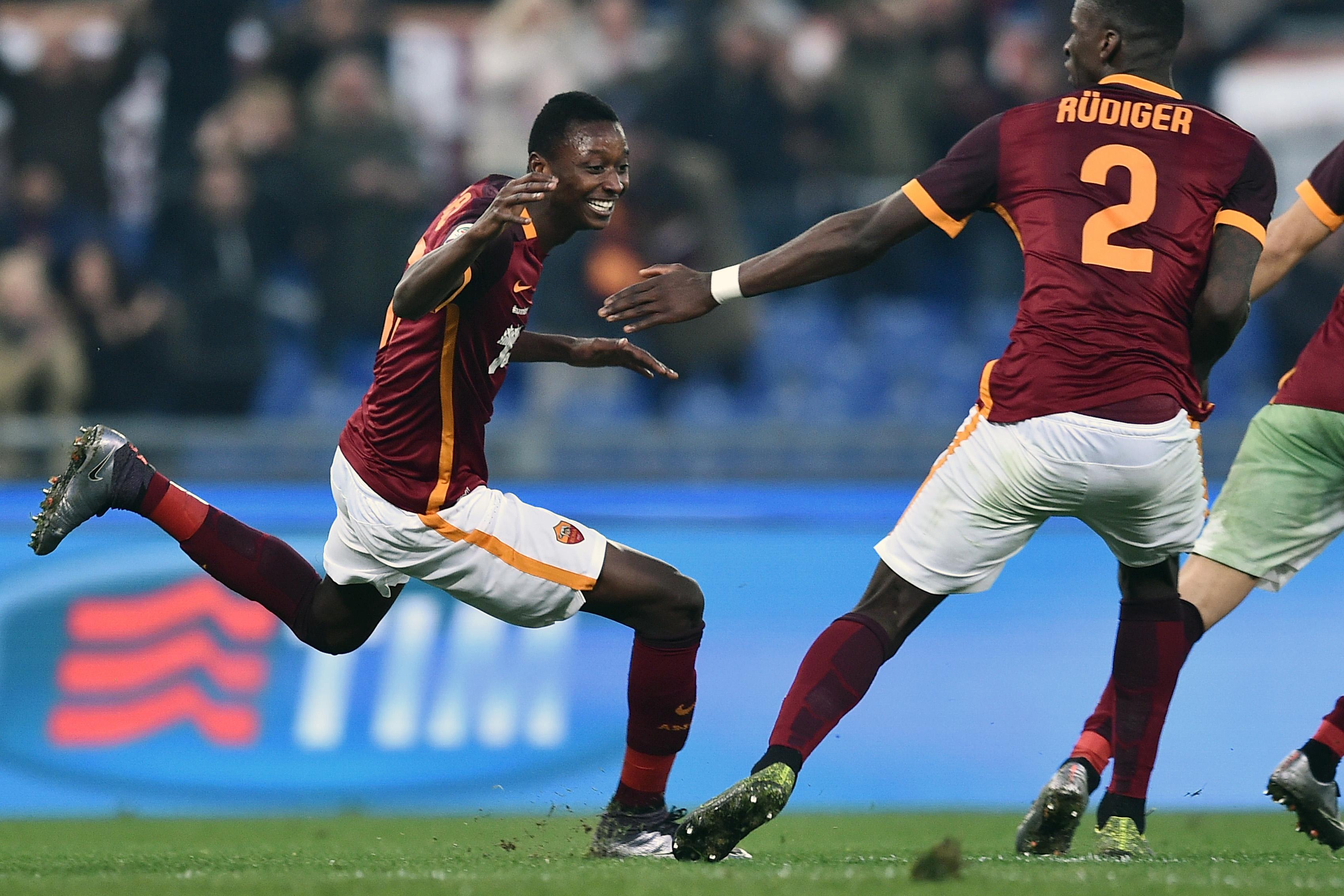 sadiq umar esulta roma dicembre 2015 ifa