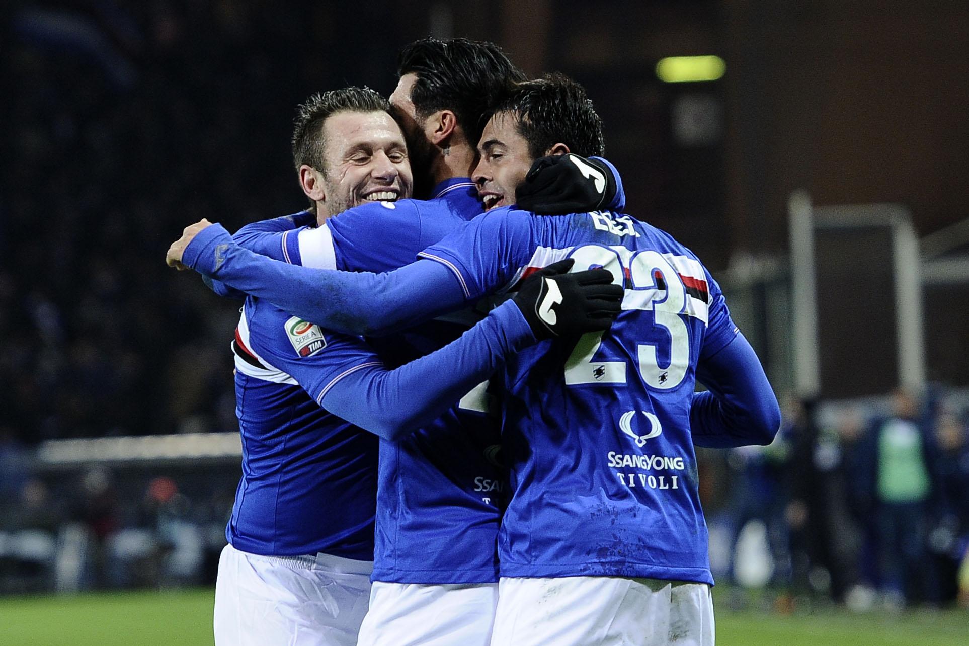 sampdoria esultanza gennaio 2016 ifa