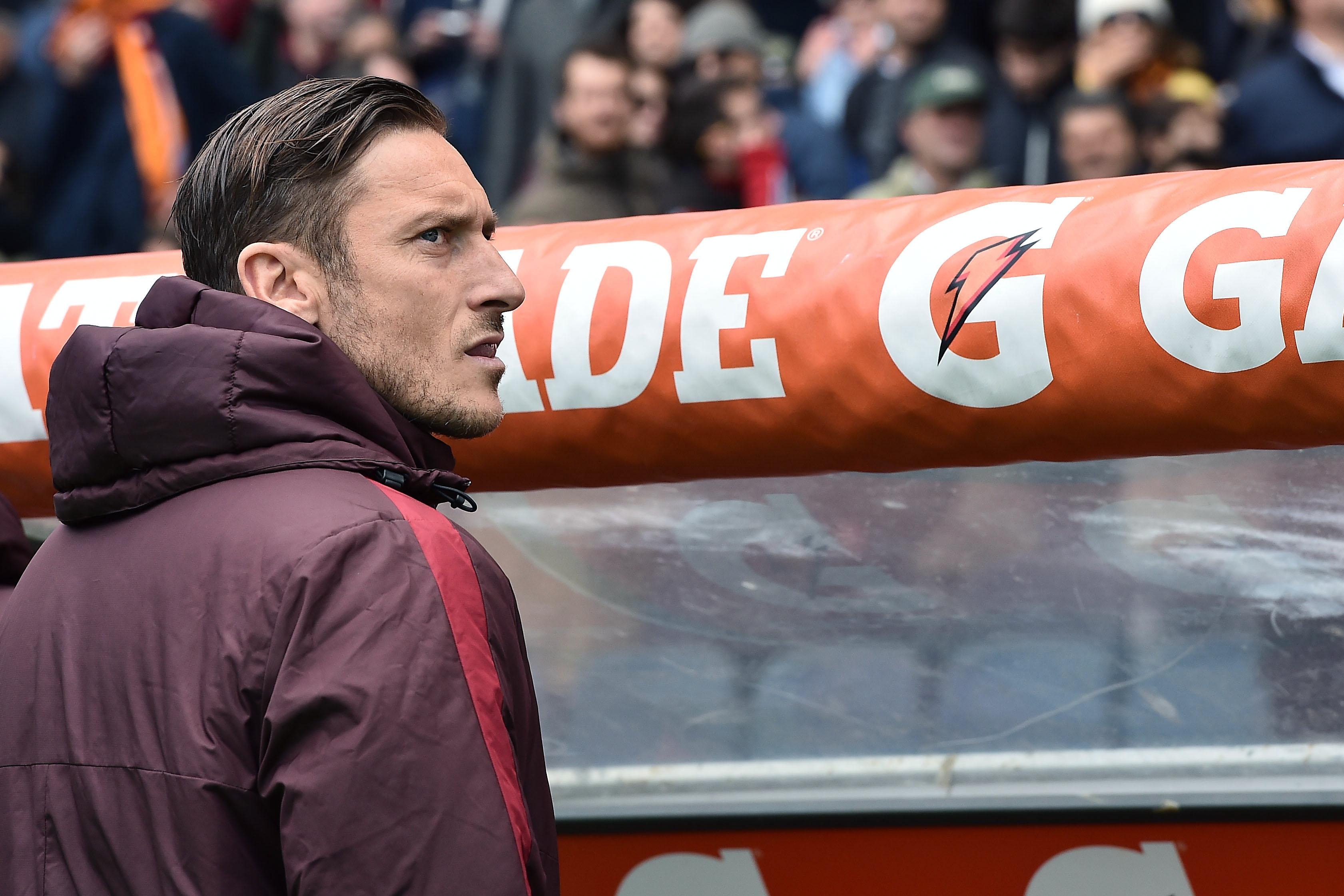 totti giubbotto roma aprile 2016 ifa
