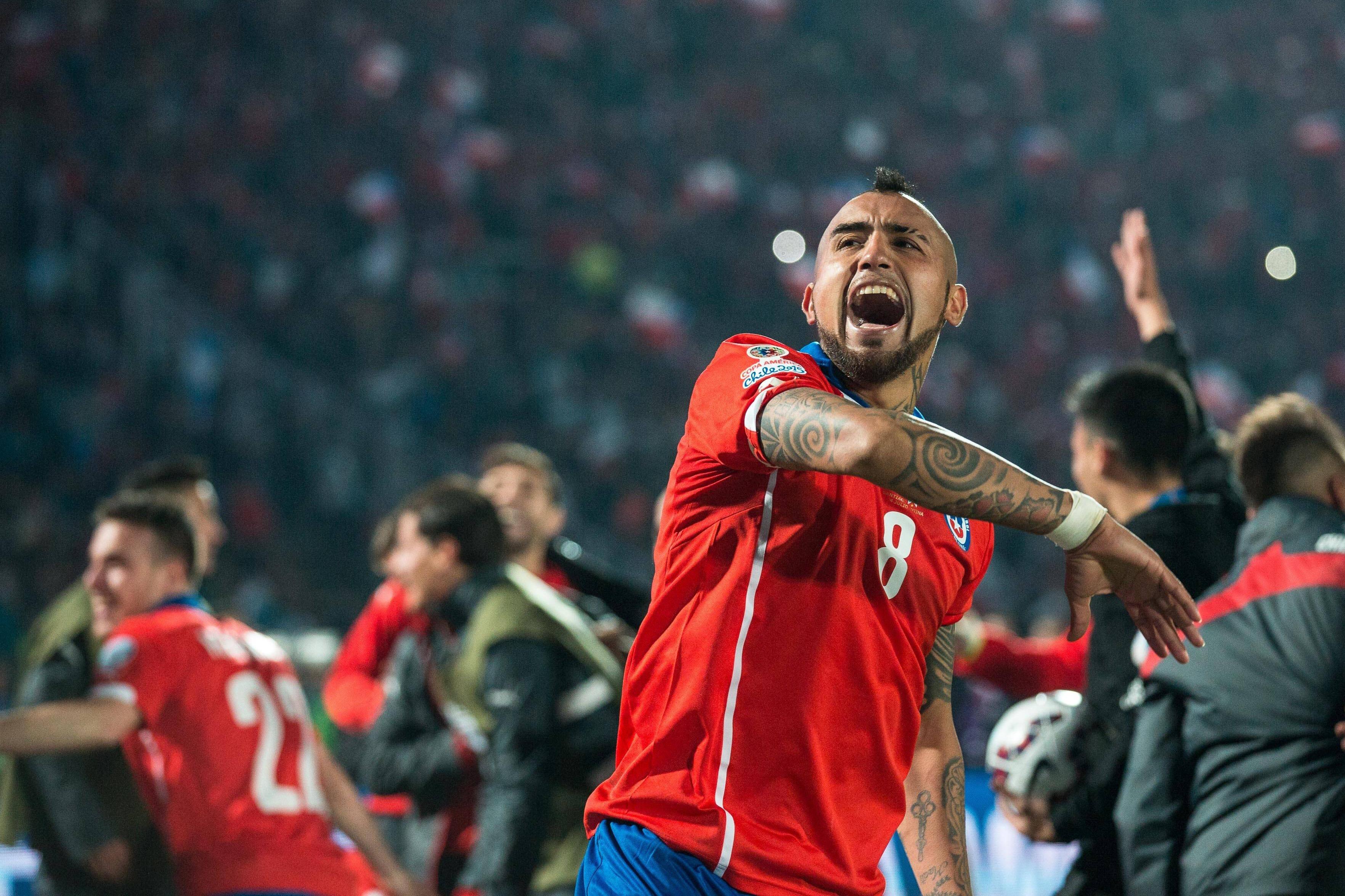 vidal esulta cile copa america luglio 2015 ifa