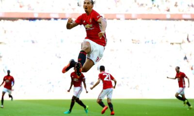 ibrahimovic manchester united esultanza community shield agosto 2016 ifa