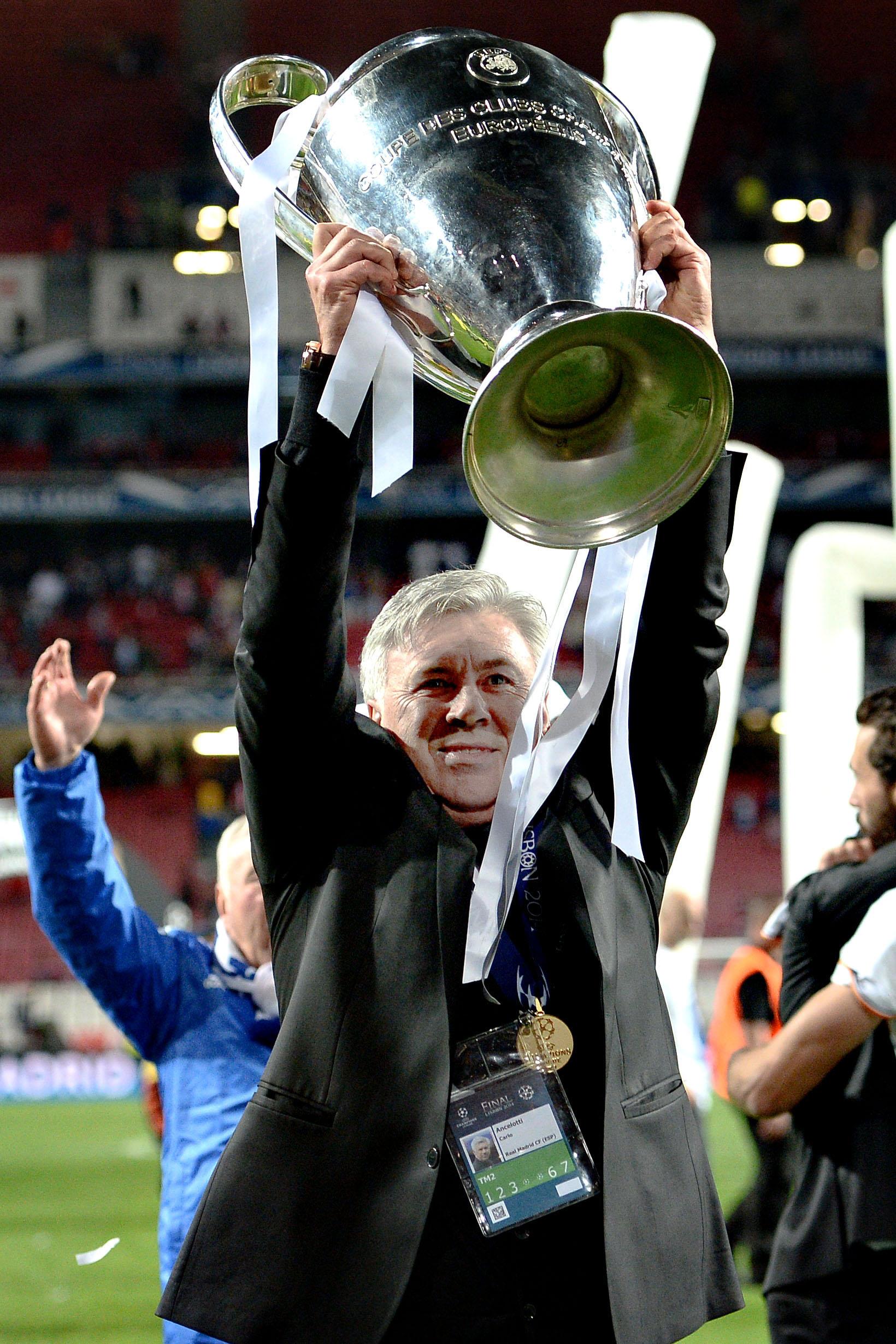 ancelotti real madrid champions premiazione maggio 2014 ifa