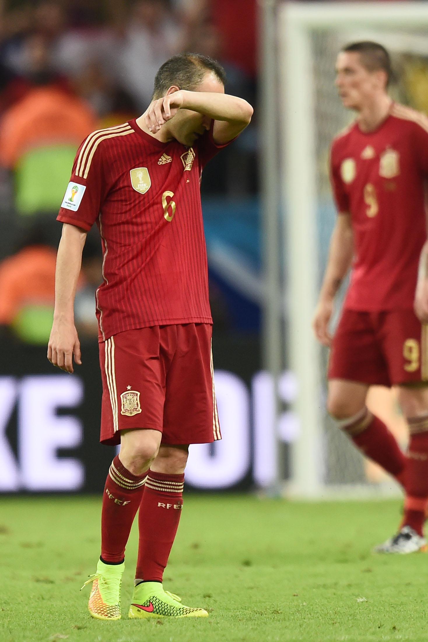 iniesta deluso spagna giugno 2014 ifa