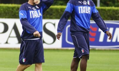 balotelli cassano allenamento italia maggio 2014