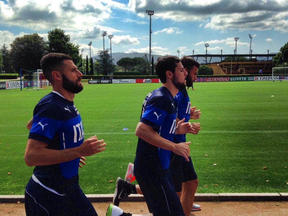 destro candreva barzagli allenamento italia maggio