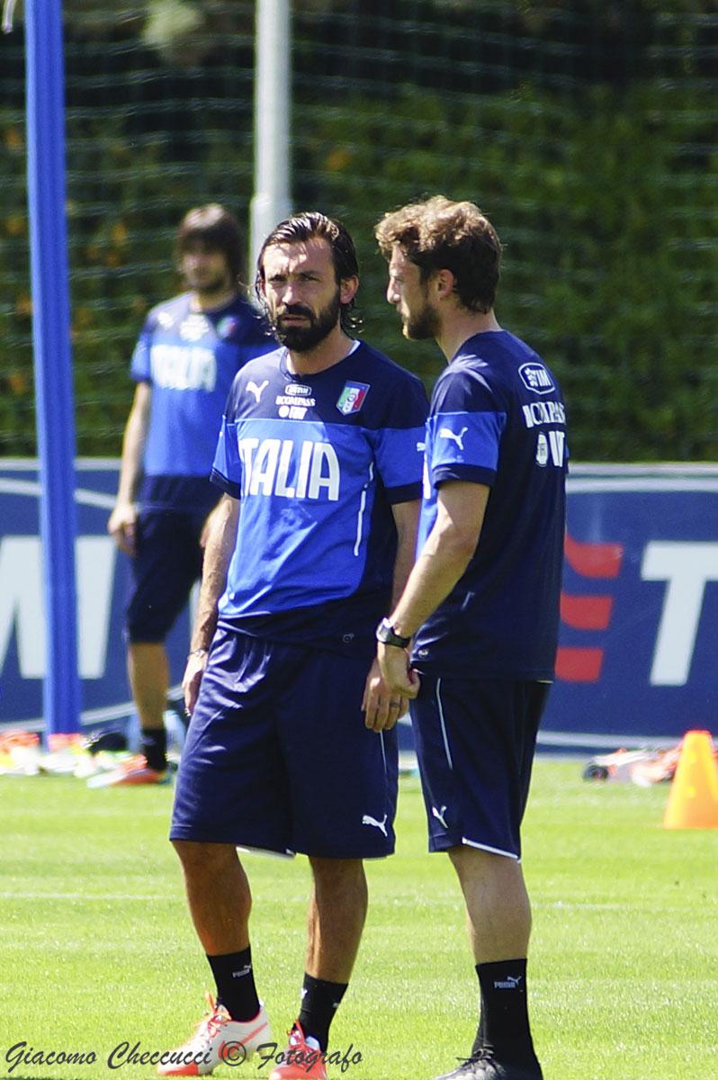 pirlo marchisio allenamento italia maggio 2014