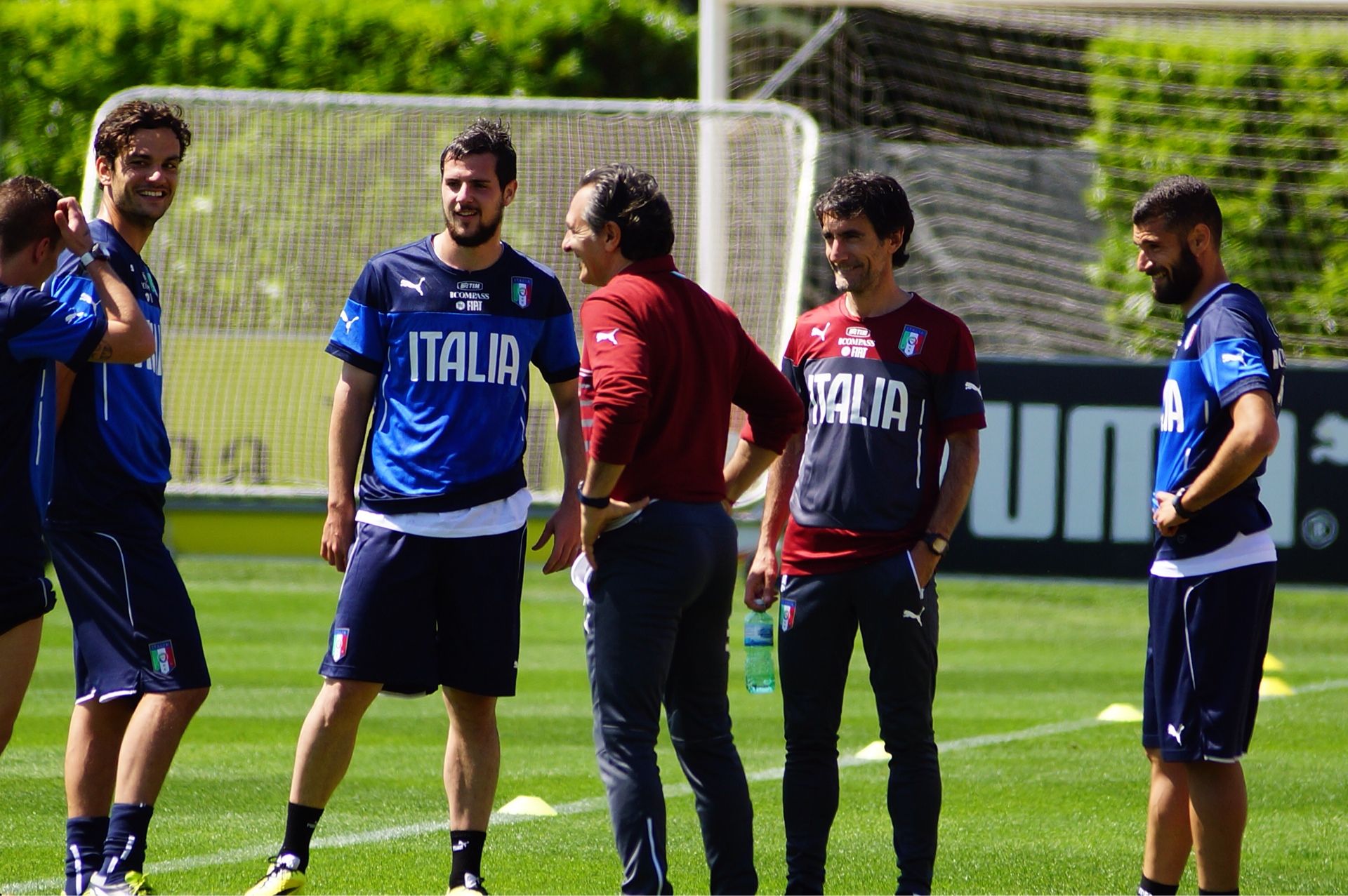 prandelli colloquio gruppo italia allenamento maggio 2014