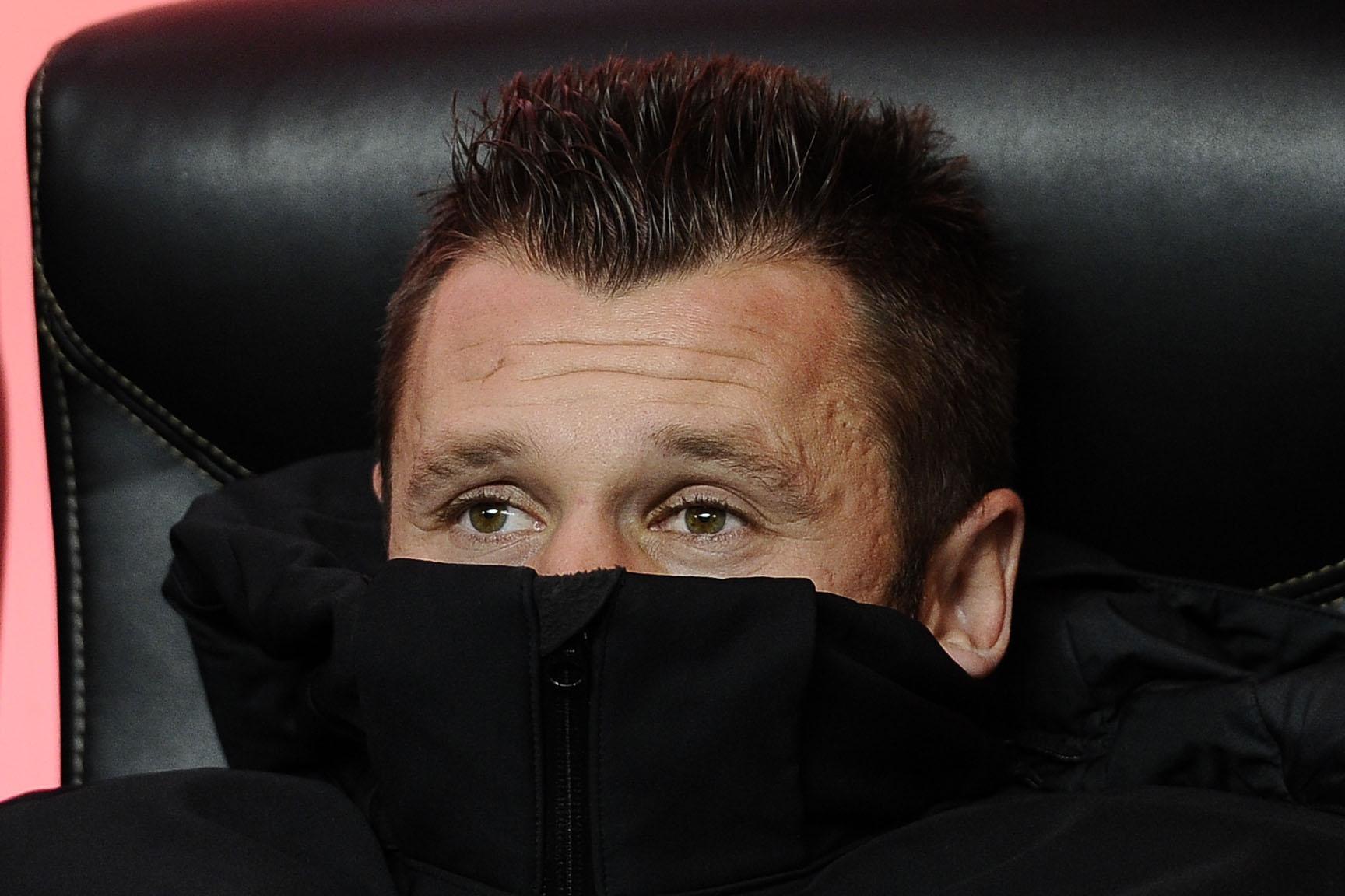 cassano imbacuccato panchina ifa