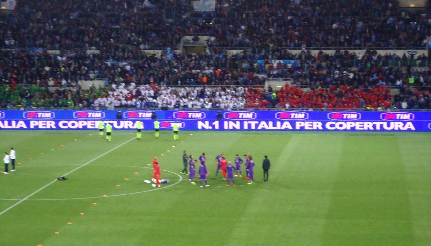 riscaldamento fiorentina coppa italia