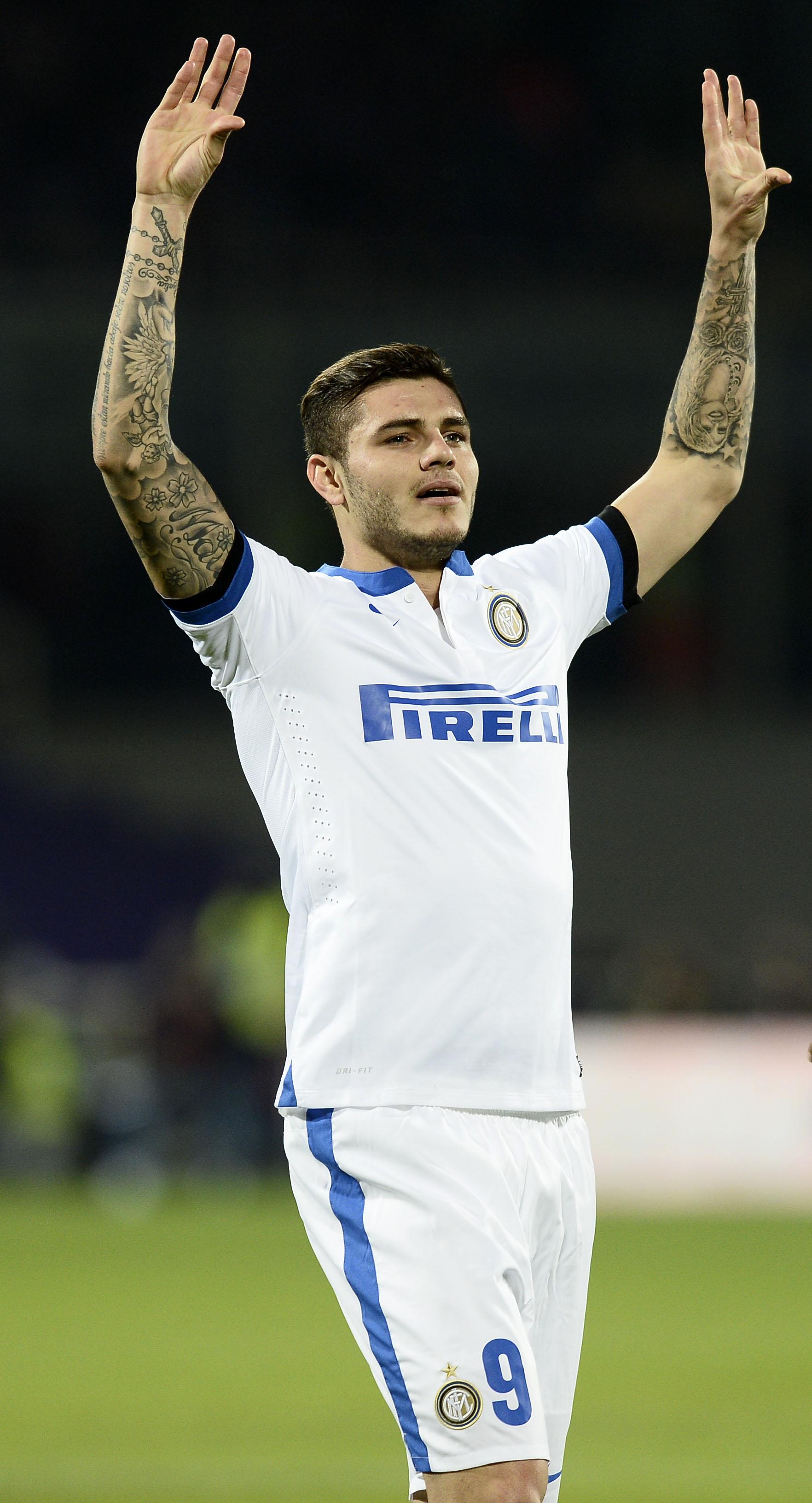 icardi braccia alzate inter away febbraio 2014 ifa