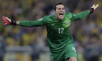 julio cesar brasile conf cup 2013 esultanza