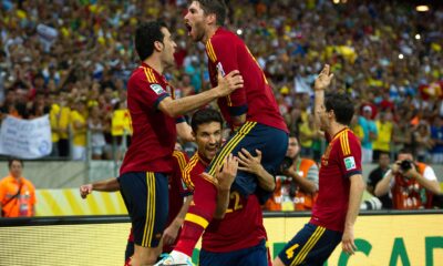 spagna conf cup 2013 esultanza squadra ifa